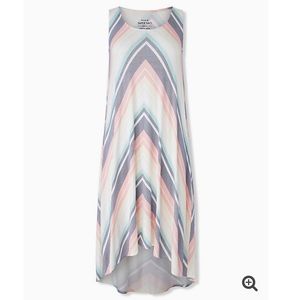 Torrid Hi-Lo Chevron Maxi Dress // 3X